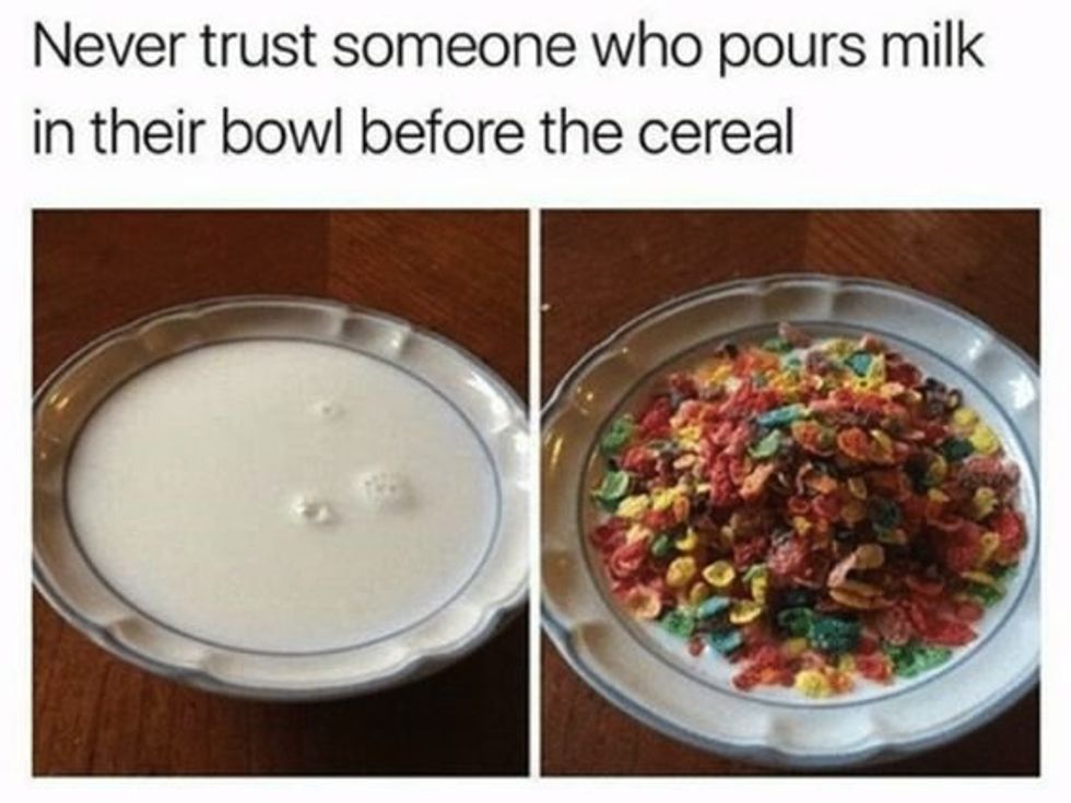 Milk Before Cereal