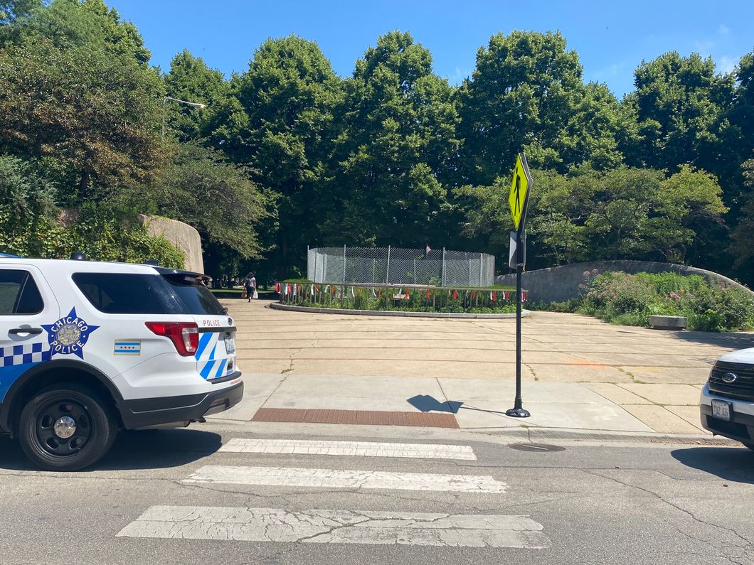 Missing Christopher Columbus Statue in Arrigo Park Chicago IL.