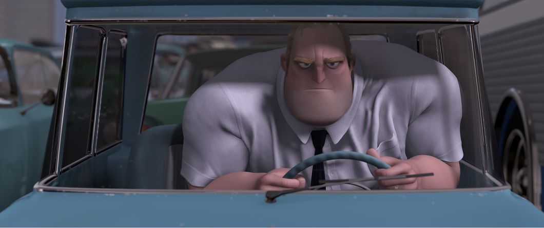 mr incredible office scene the incredibles