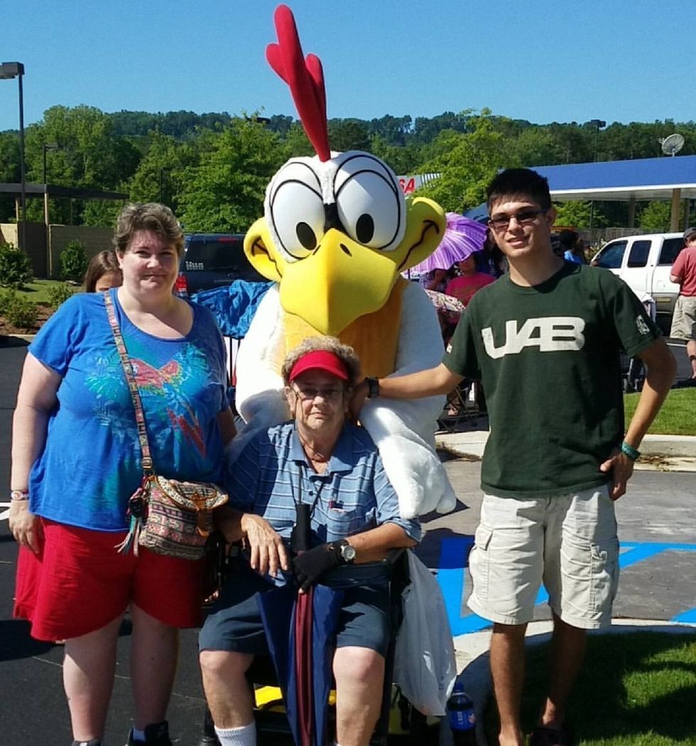 My family and I in a throwback picture.