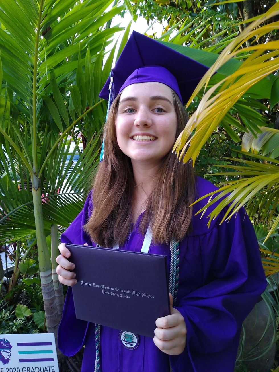 My high school graduation- corona style.