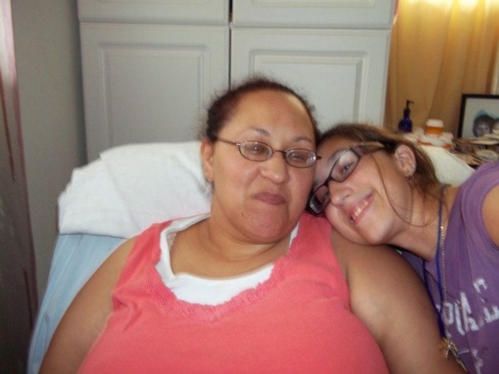 My mom and I about four years before she died.