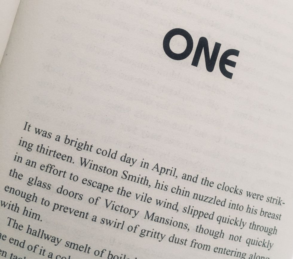 Opening line of George Orwell's 1984