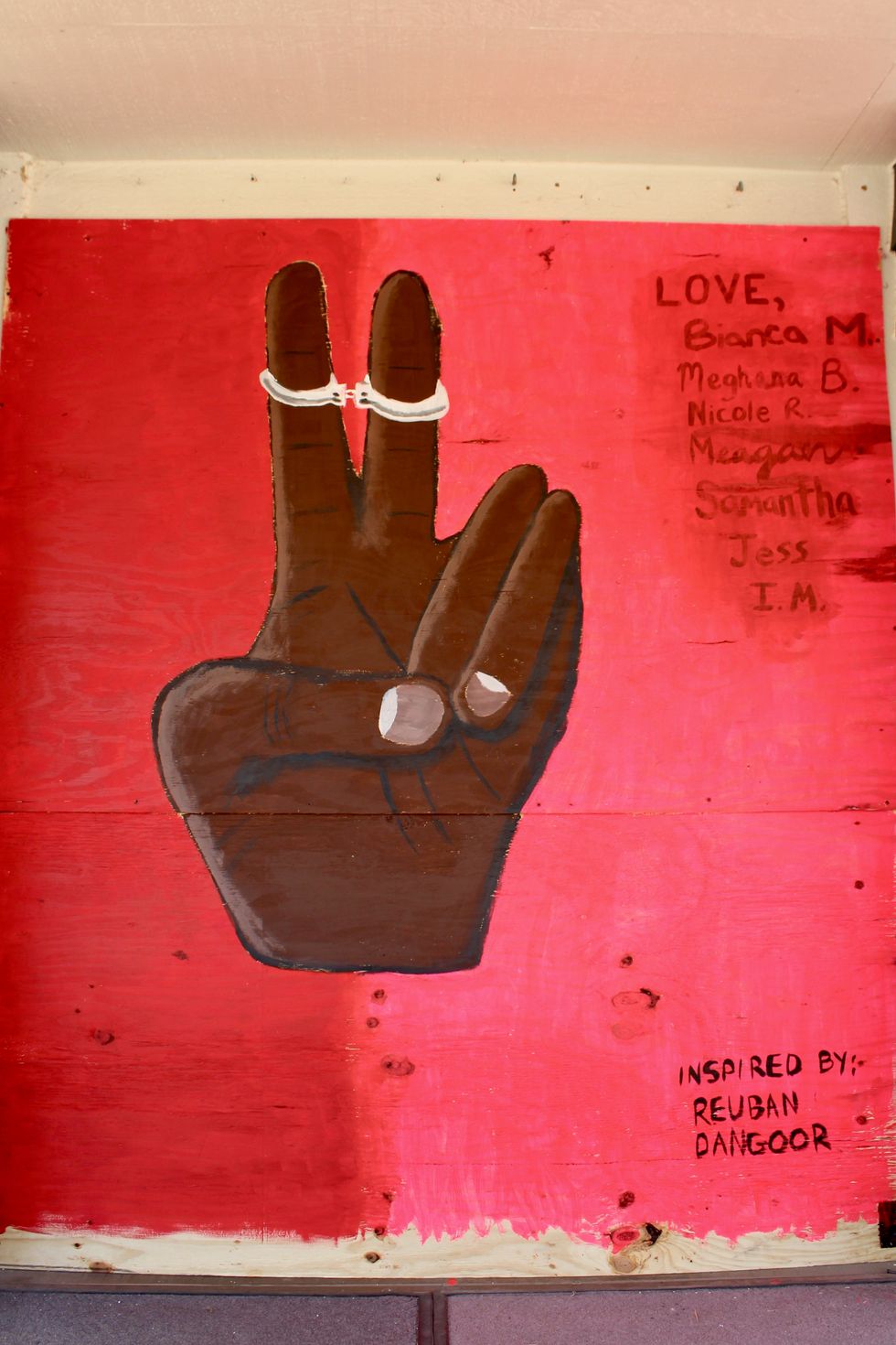 Painting outside of Peace