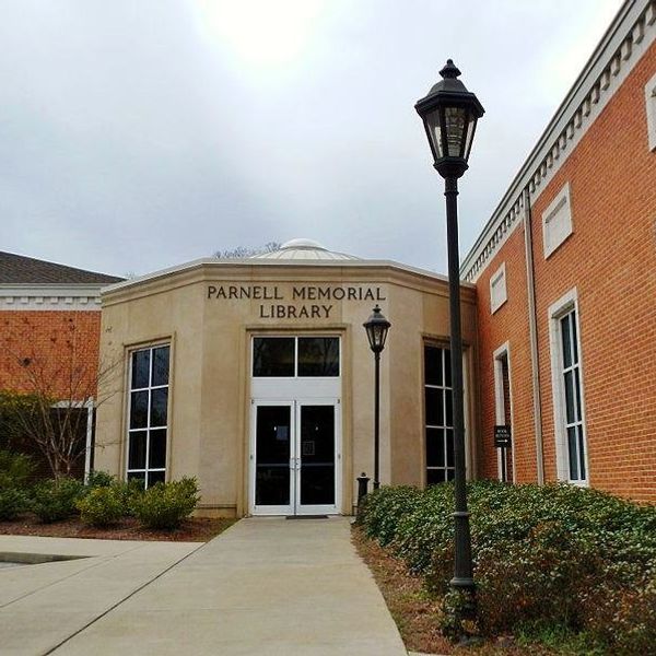 Parnell Memorial Library, a small town library in Alabama