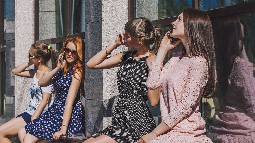 Person with Instagram opened on their phone