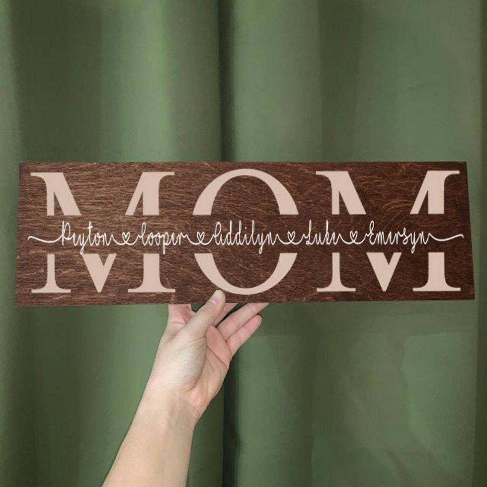 personalized sign for mom