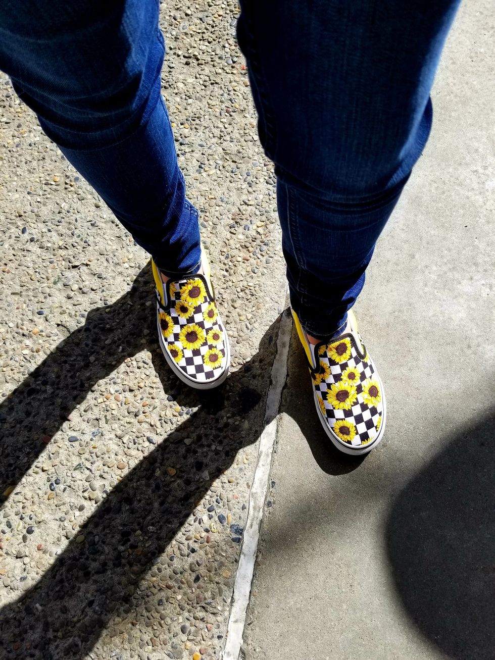 Photo by Ella Costa of Laurel Glassier's Vans