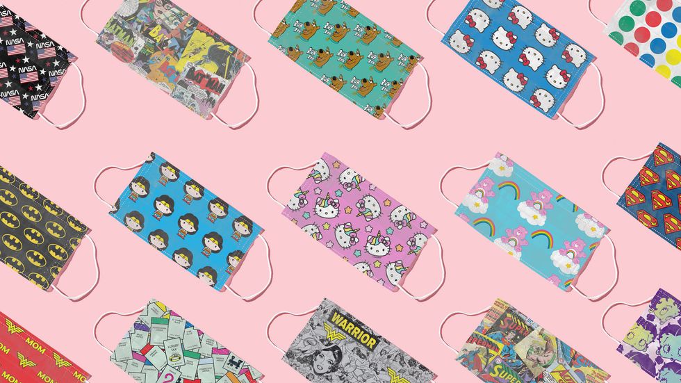 Pictures of several different designs of masks.