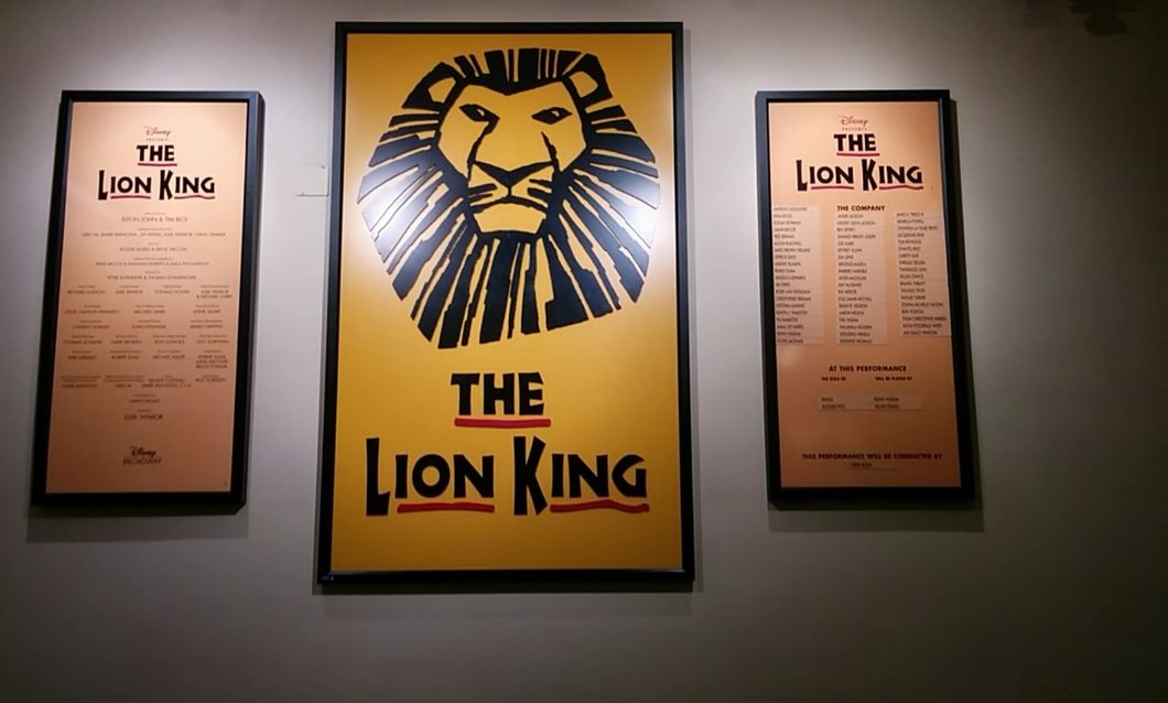 Poster for the Lion King musical