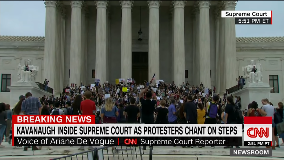 Protestors on capital hill