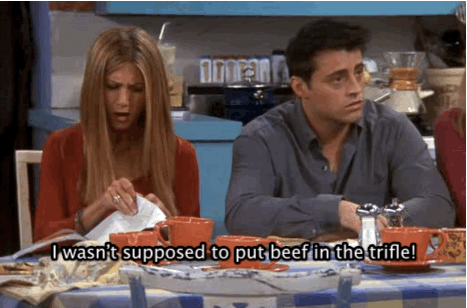 Rachel Green Trifle Gif