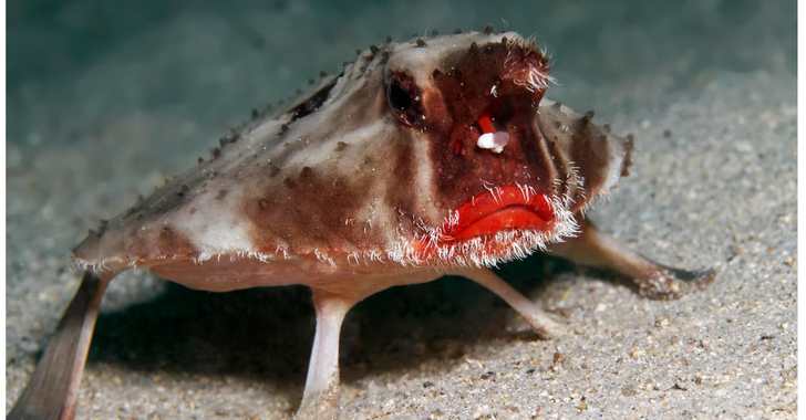 red-lipped batfish