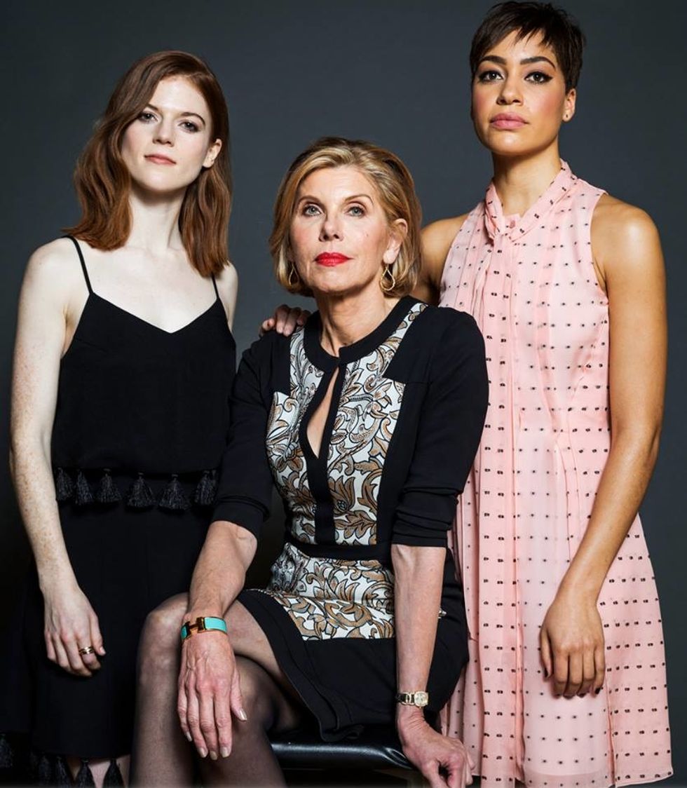 Rose Leslie, Christine Baranski, Lucca Quinn