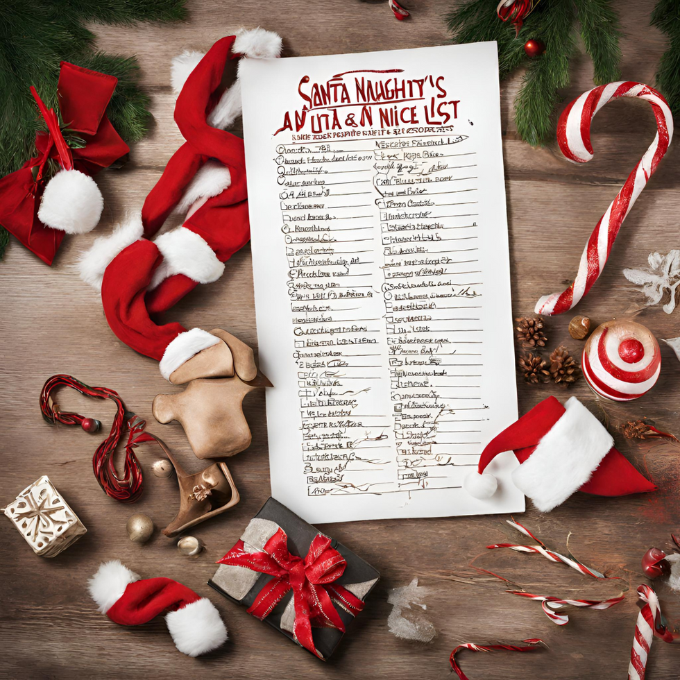 Santa's naughty and nice list