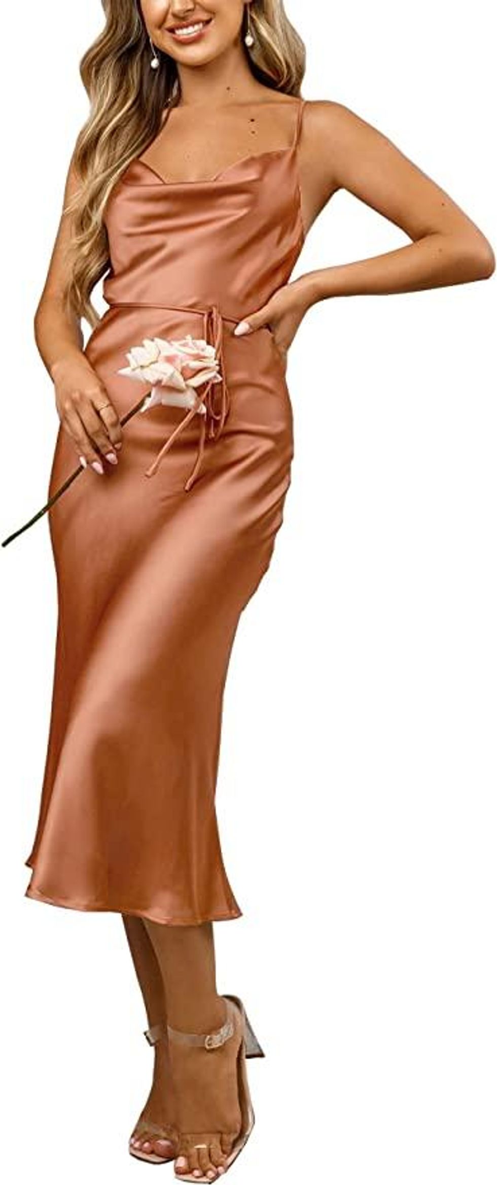 Satin cocktail dress