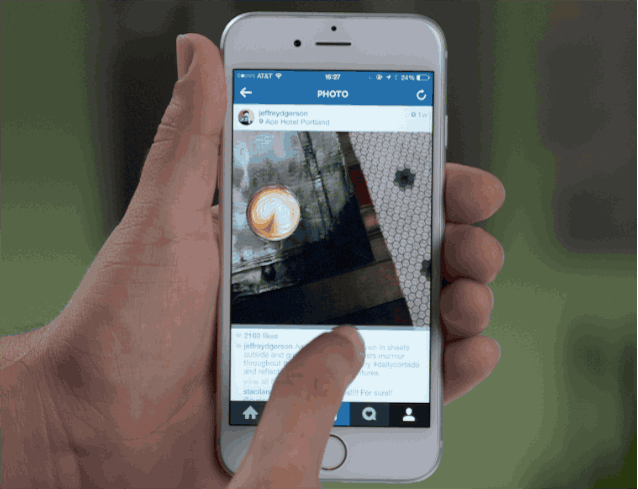 scrolling through SM