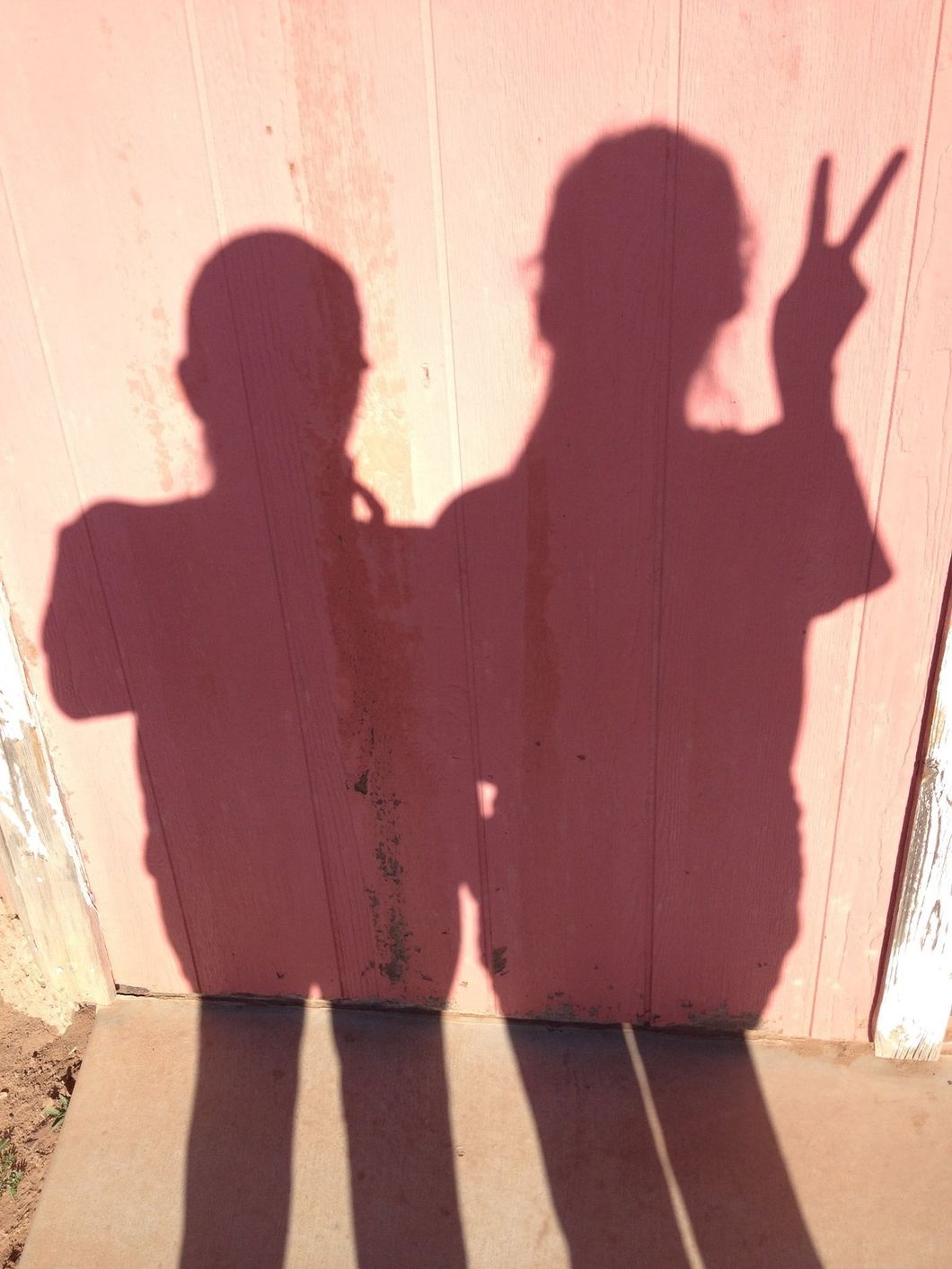 shadow of two people