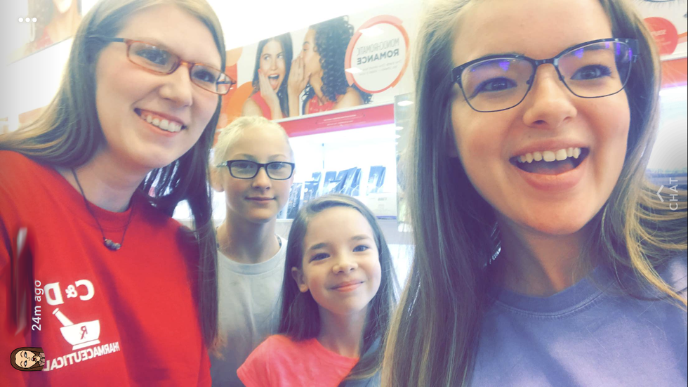 smiling college friends