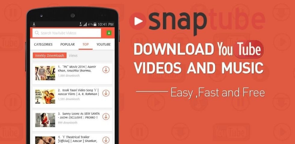 SnapTube APK Download, free  hd video downloader for Android