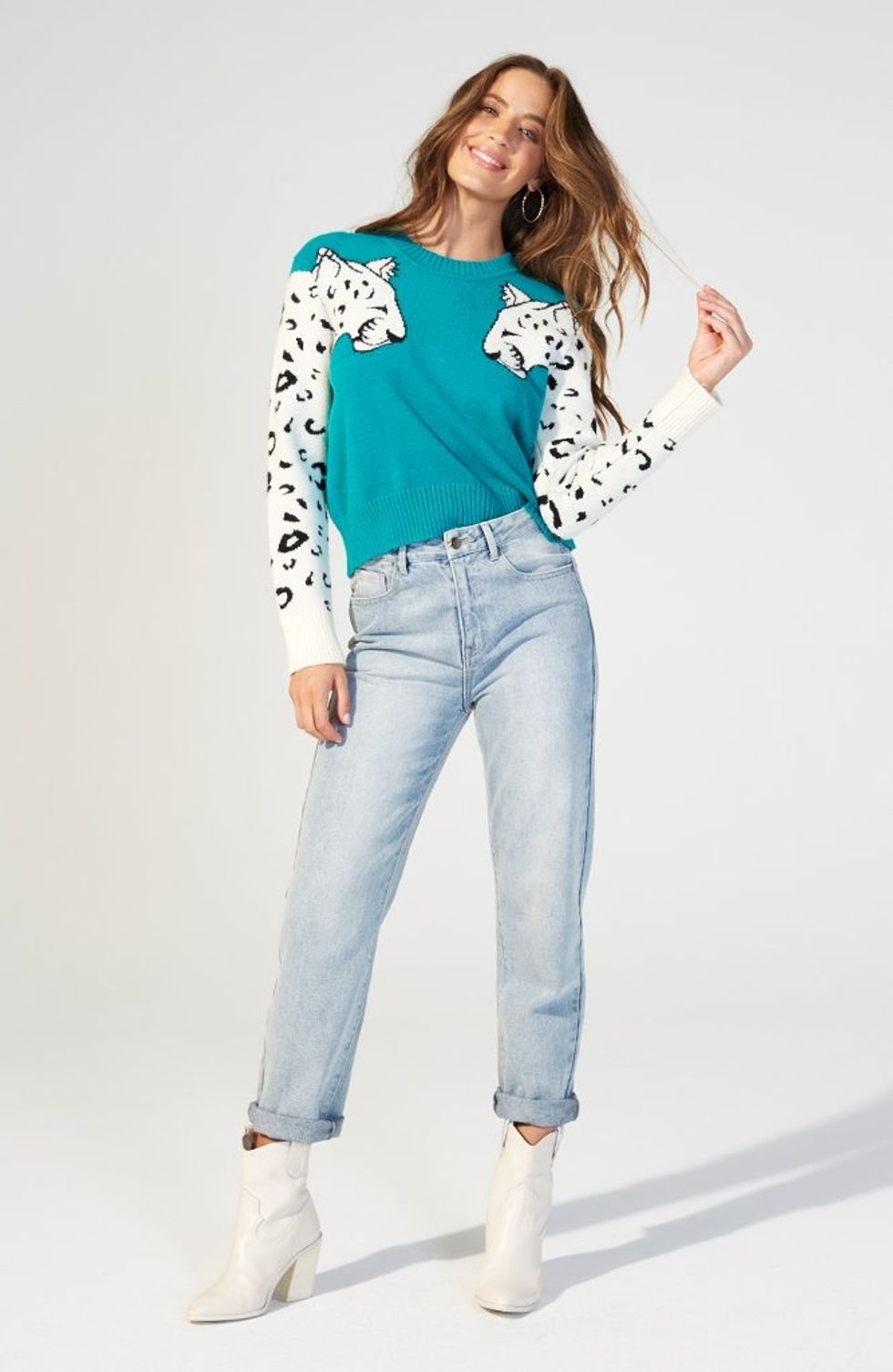 Snow Leopard Knit Jumper