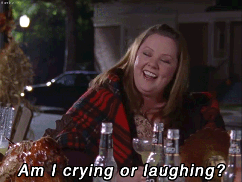 Sookie cries and laughs