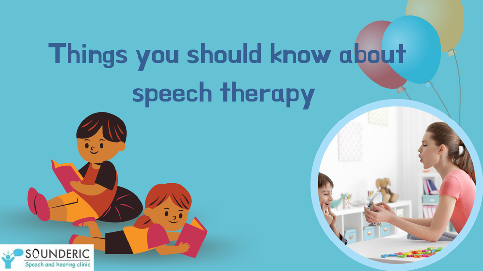 speech therapy