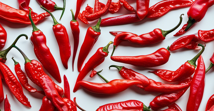 Spicy red peppers
