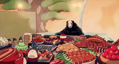spirited away food gif