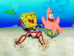 spongebob and patrick being best friends
