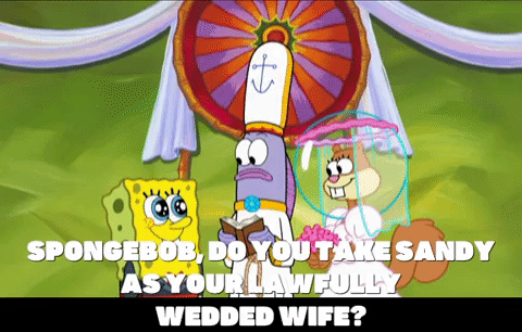 Spongebob and sandy's wedding