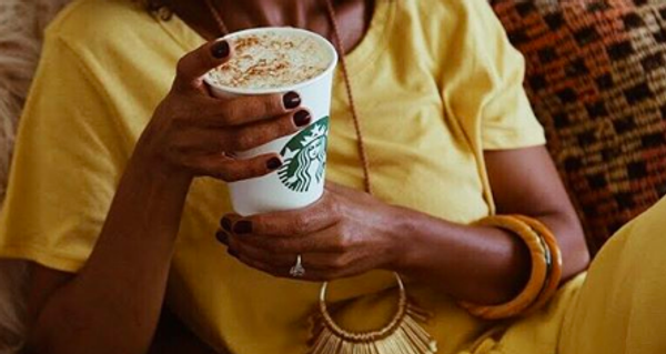 Starbucks disposable coffee cup