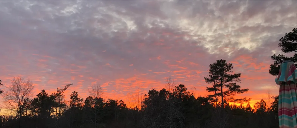 Sunset from my home on Thanksgiving. 
