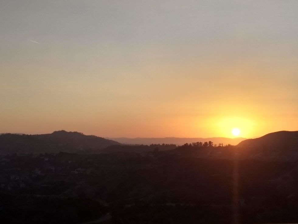 sunsets, california