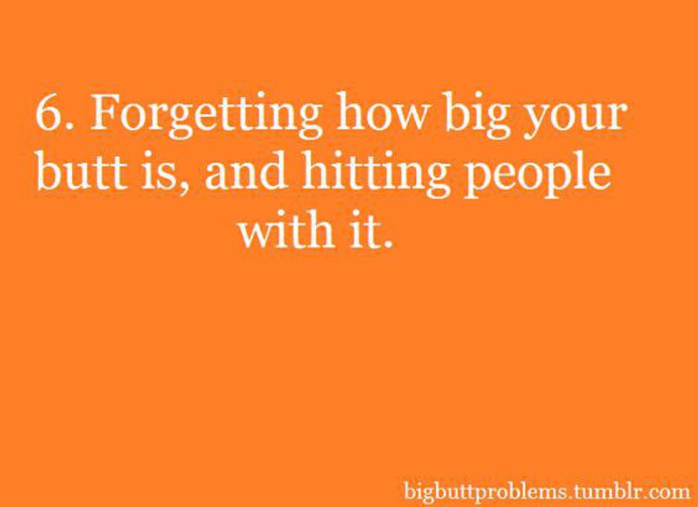 text about forgetting about your big butt