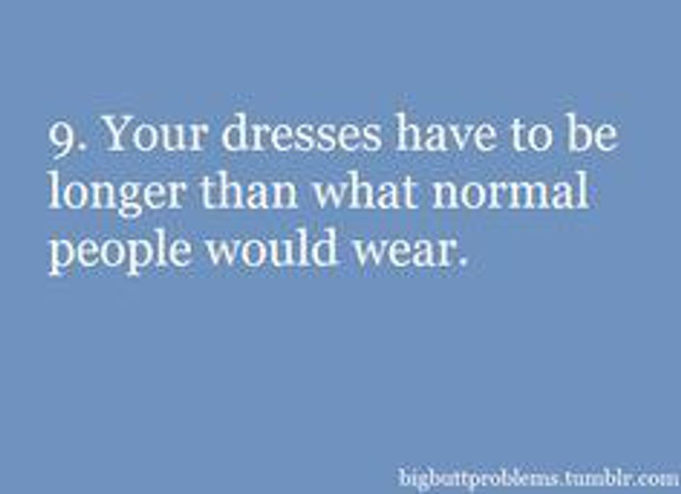 text about wearing longer dresses