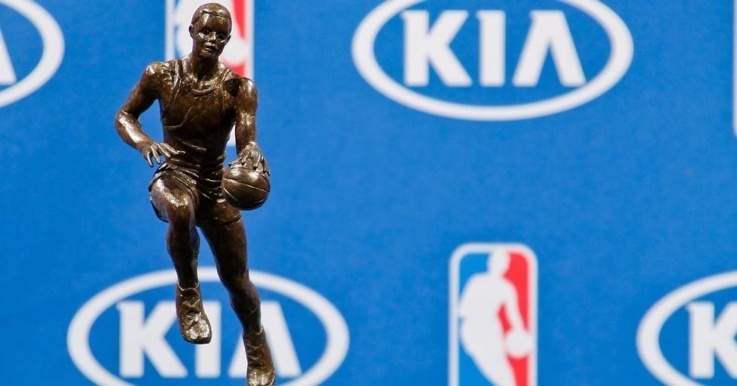 The KIA NBA Maurice Podoloff Most Valuable Player Trophy
