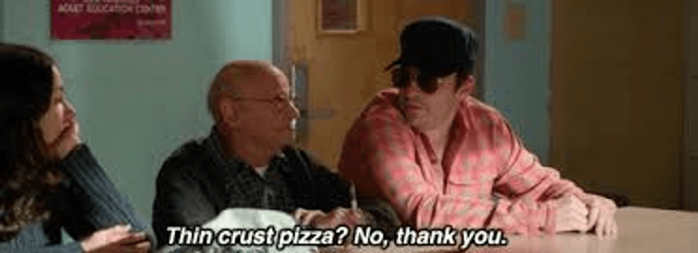 thin crust pizza