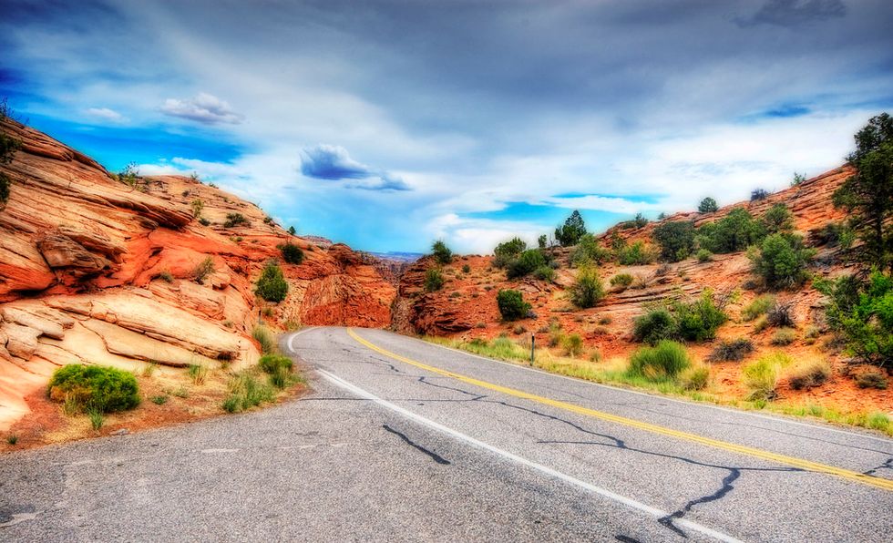 This is am image of the winding State Route 12 road in Utah.