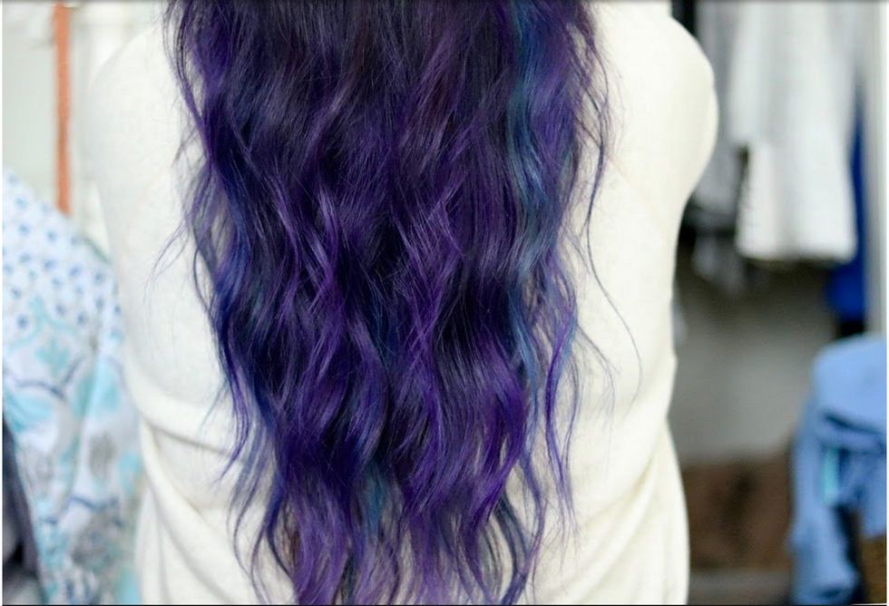 I'm The Girl With Purple Hair And I Dye It To Express Myself, Not To Make You Think I'm 'Edgy