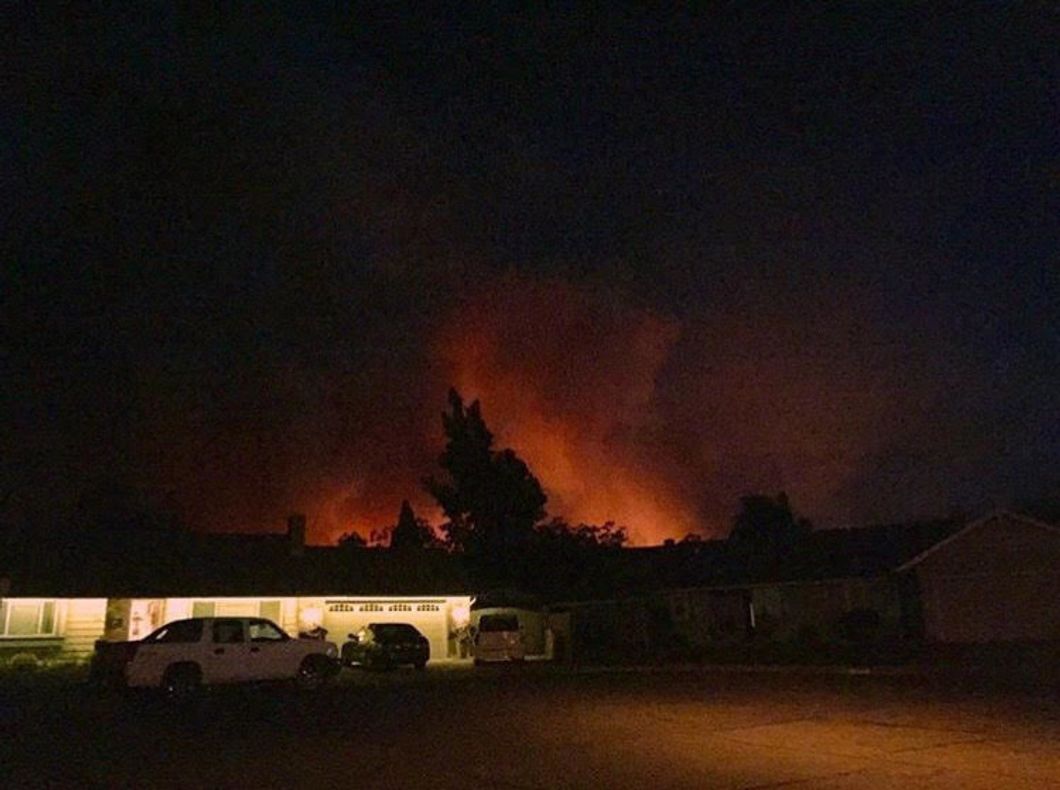 Thomas fire behind my house