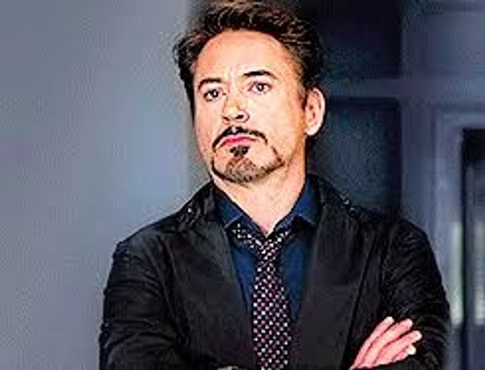 Tony Stark eye roll