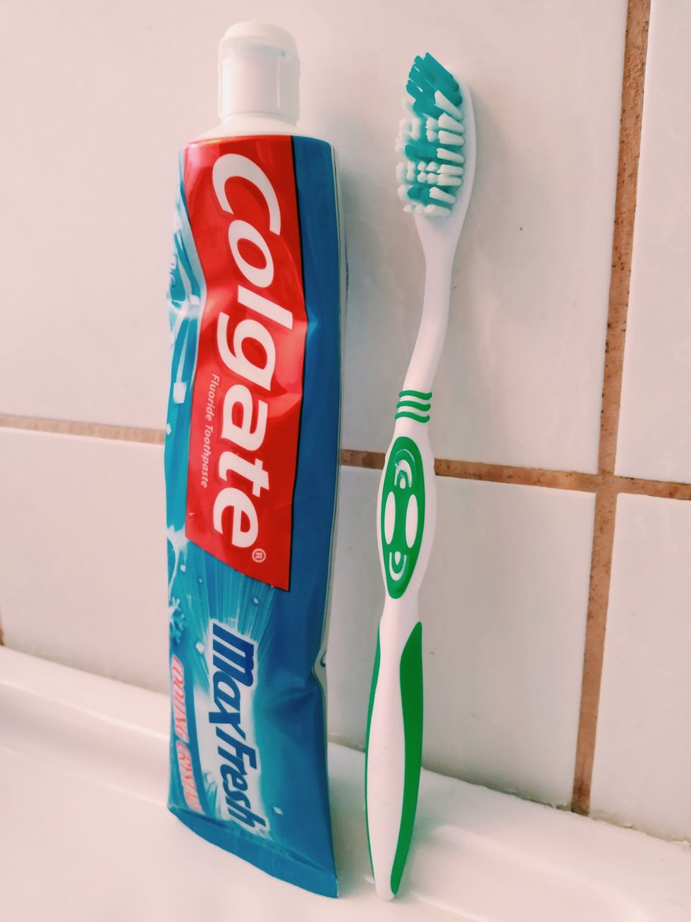 toothbrush and toothpaste