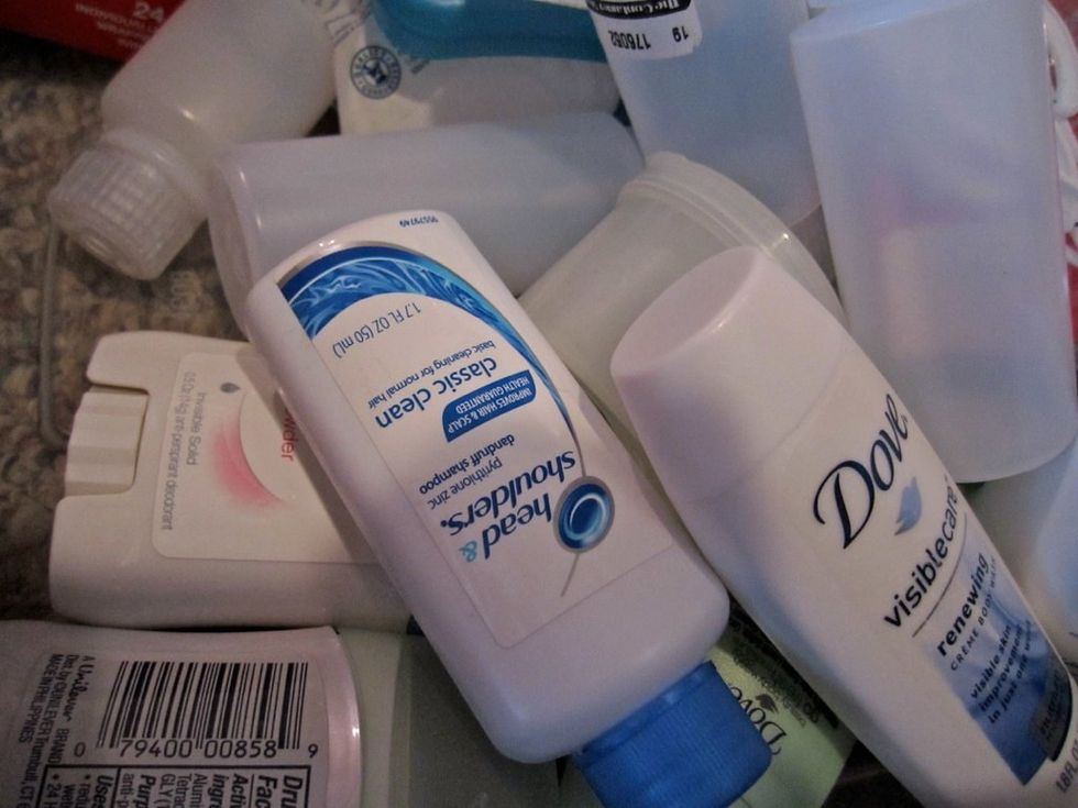 travel-size toiletries