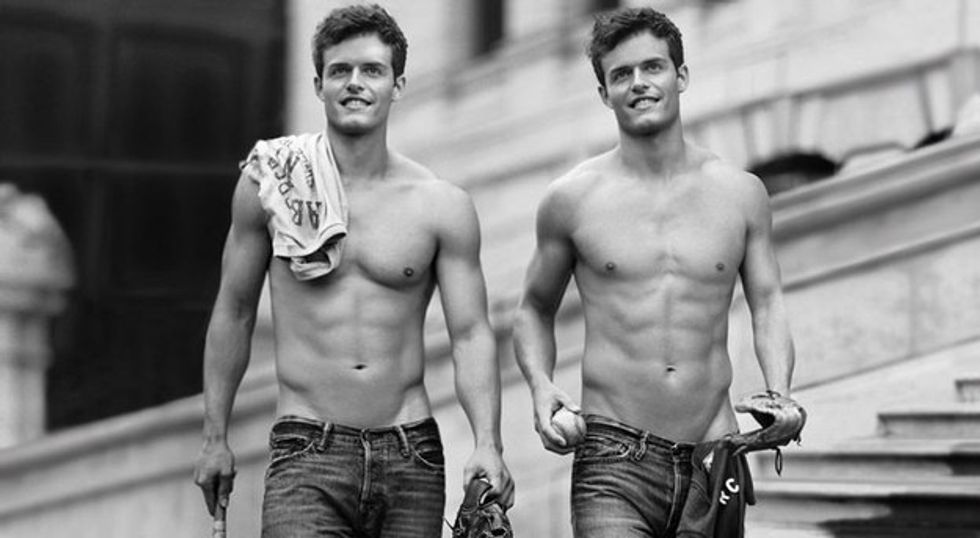 Two male Abercrombie models
