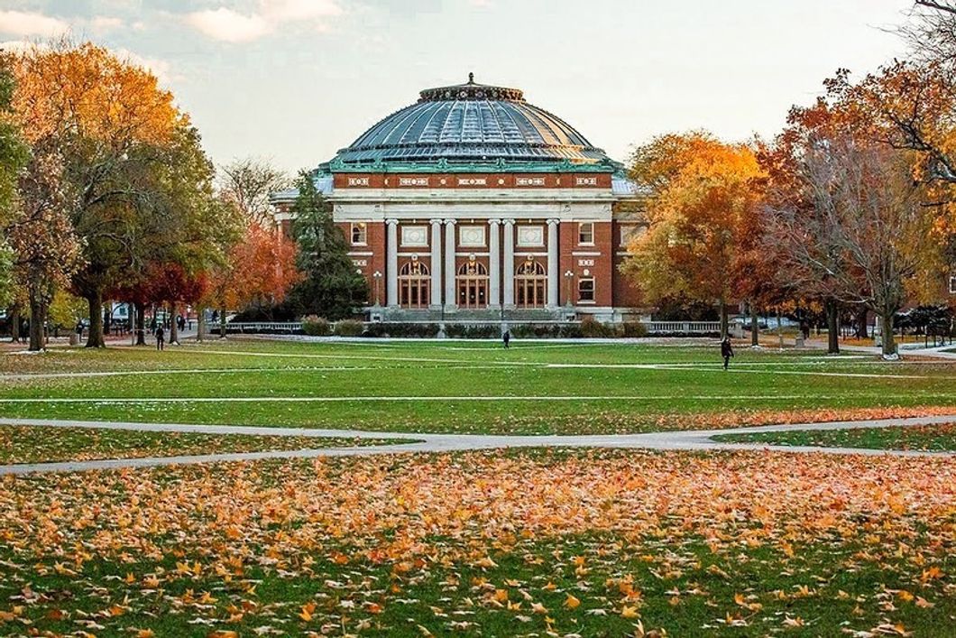 University of Illinois Main Quad in Fall