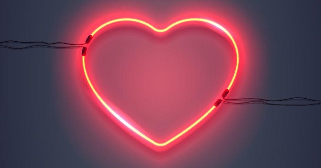 Unsplash- heart made from neon lights