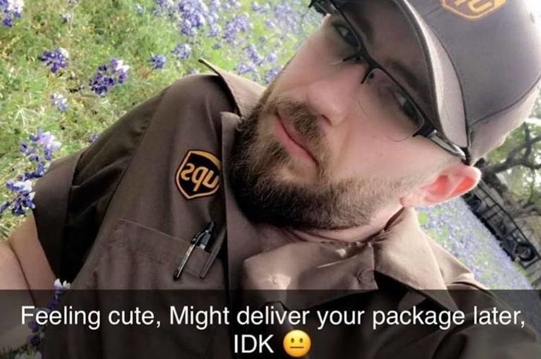 UPS delivery man meme