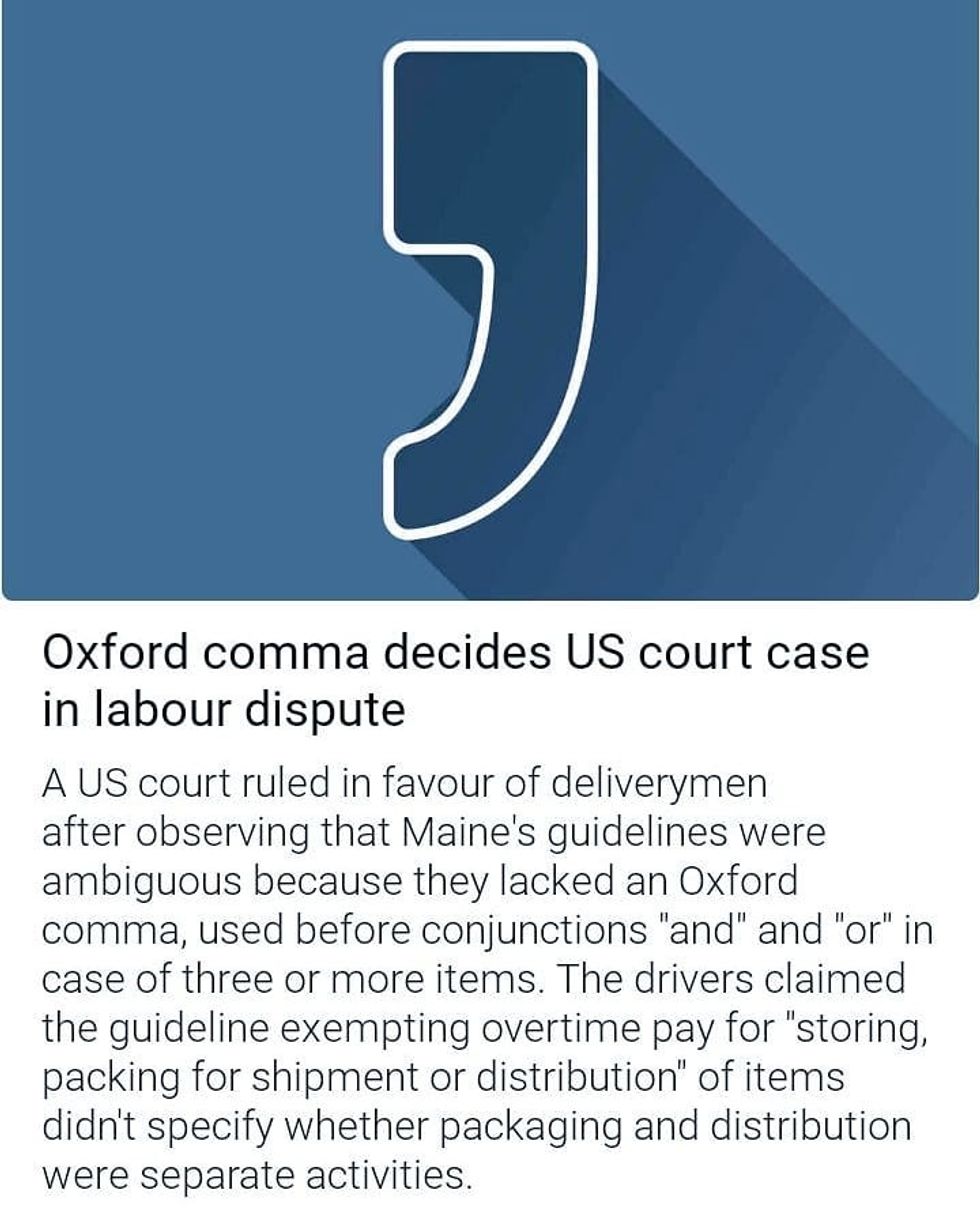 US Comma Court Case