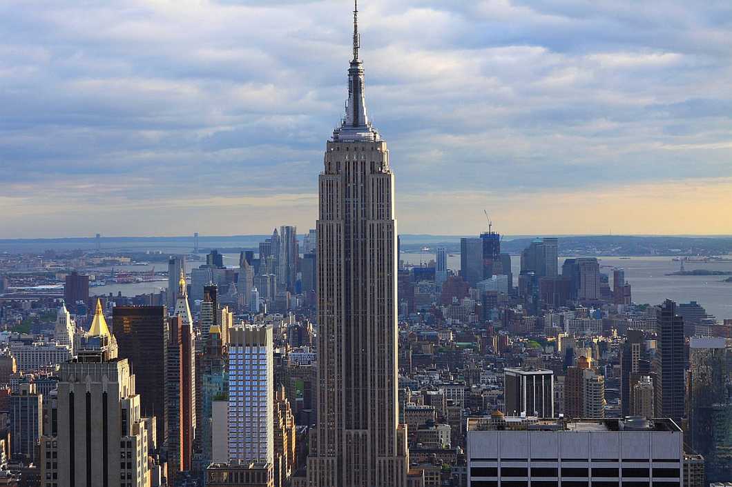 View of the Empire State Building in New York